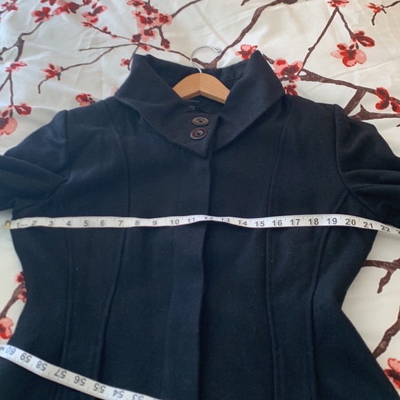Majora wool blend coat, black, size large - Picture 7 of 9
